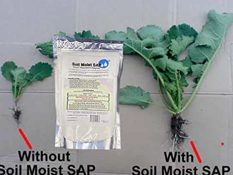 Soil Moist SAP Super Absorbent Polymer Water Retaining Crystal for Plants White 45 Pounds