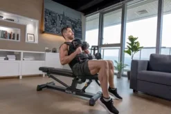 SOLE Fitness SW180 Adjustable Dumbbells Black/Red