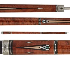 Spartan Billiards Pool Cue Stick Coffee Stained Multi