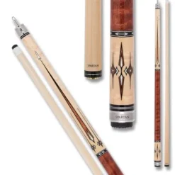 Spartan Billiards Pool Cue Stick Coffee Stained Handle 18oz Multi