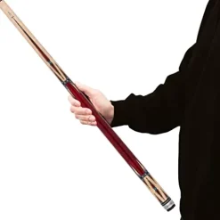 Spartan Billiards Pool Cue Stick – Crimson Stained Handle – Multi