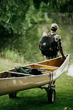 Spring Creek Manufacturing Canoe/Kayak Portage Cart (16 inch Wheels) Silver/Black