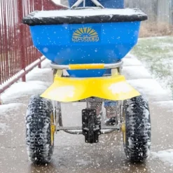 Spyker Winter Weather De-Icing Kit Ergo-Pro Spreader with Handheld Spreader Blue