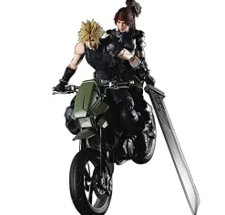 Square Enix Final Fantasy VII Remake Cloud Strife, Jessie & Motorcycle Action Figure Set Multicolor