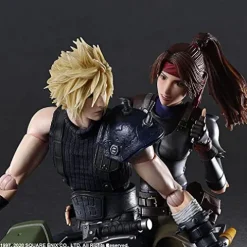 Square Enix Final Fantasy VII Remake Cloud Strife, Jessie & Motorcycle Action Figure Set Multicolor