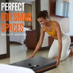 SQUATZ Pluto Home Smart Gym – 100lbs Resistance – All-in-One Digital Machine Black