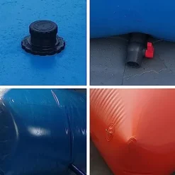 5sssallefaa Collapsible Emergency Water Tank Bladder Portable Storage Container 1.5x1x0.45m One Color