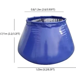 5sssallefaa Emergency Water Tank PVC Foldable Water Container 2000L