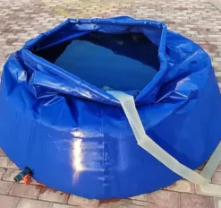 5sssallefaa Emergency Water Tank 2000L Collapsible Water Container Blue