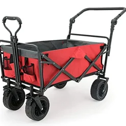 5sssallefaa Foldable Beach Cart Utility Wagon Red