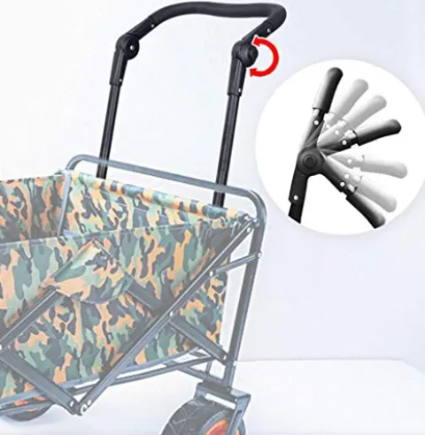 5sssallefaa Folding Trolley Cart Portable Garden Wagon 60 Kg Capacity Red