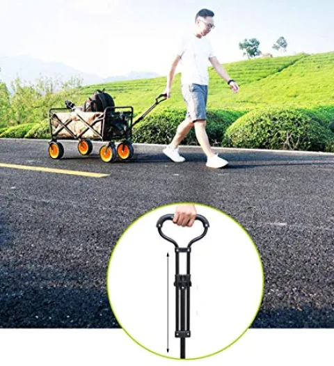 5sssallefaa Folding Trolley Cart Portable Garden Wagon 60 Kg Capacity Red