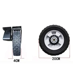 5sssallefaa Folding Trolley Cart Garden Wagon with 4 Wheels