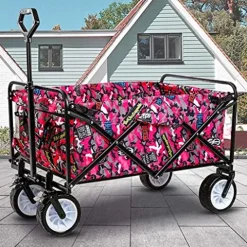 5sssallefaa Folding Utility Wagon Heavy Duty Camping Cart