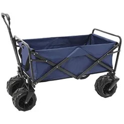 5sssallefaa Folding Utility Wagon Offroad Garden Transport Cart 85kg/187lbs