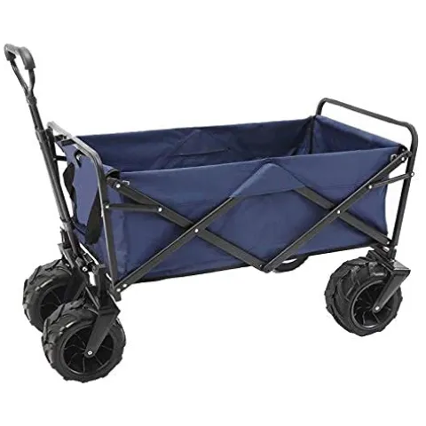 5sssallefaa Folding Utility Wagon Offroad Garden Transport Cart 85kg/187lbs