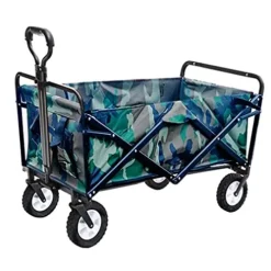 5sssallefaa Folding Utility Wagon Pull Along Cart for Outdoor Use, 60kg Load-Bearing