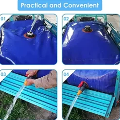 5sssallefaa Portable Water Storage Bag 1800L One Color