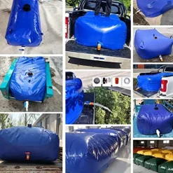 5sssallefaa Portable Water Storage Bag Soft Water Bladder Cube 1800L One Color