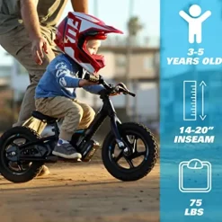 STACYC 12eDRIVE Kids Electric Balance Bike Blue