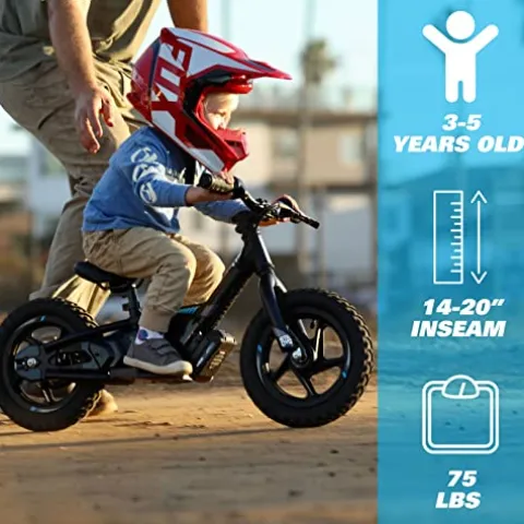 STACYC 12eDRIVE Kids Electric Balance Bike Blue