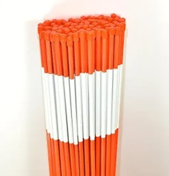 Stakemakers Driveway Marker Snow Stakes Reflective Tape 5/16″ x 48″ Orange 1000 Pack