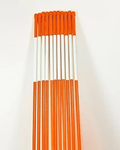 Stakemakers Driveway Marker Snow Stakes Reflective Tape 5/16″ x 48″ Orange 1000 Pack
