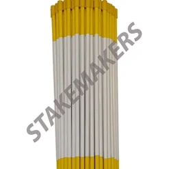 Stakemakers Driveway Marker Snow Stakes Reflective Tape 48″ Fiberglass Yellow 1000-Pack