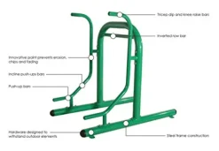 Stamina Outdoor Fitness Multi-Station Gym Green