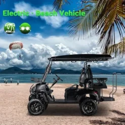 StandbyMe Golf Cart Electric 48V 5000W AC Motor 18 Inch Off Road Tires Black