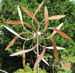 Stanwood Wind Sculpture Large Kinetic Copper Dual Spinner Jumbo Version Copper