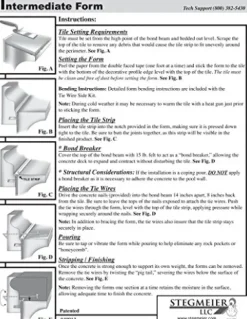Stegmeier Gunite Pool Coping Forms Intermediate