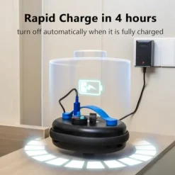 8STREME Black Pearl In-Ground Robotic Pool Vacuum Cleaner Black