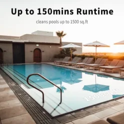 8STREME Black Pearl In-Ground Robotic Pool Vacuum Cleaner Black