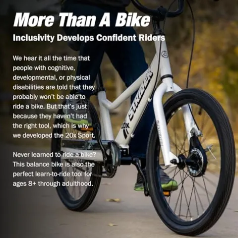 Strider 20x Learn-to-Ride Balance Bike White