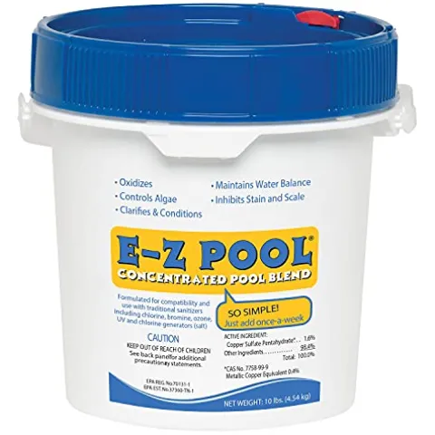 Summer Waves 14ft Round Frame Pool Set with Skimmer & Ladder Brown