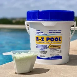 Summer Waves 14ft Round Frame Pool Set with Skimmer & Ladder Brown