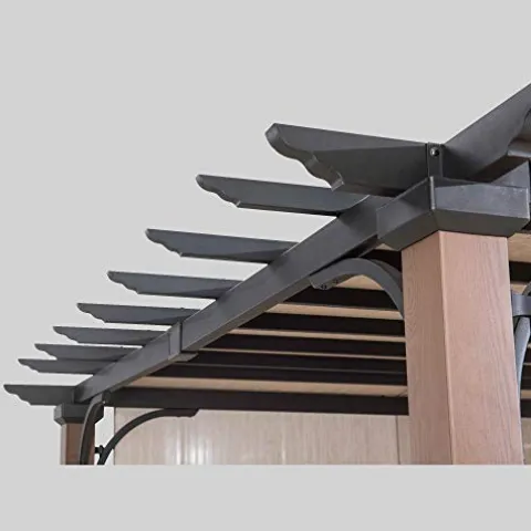 Sunjoy 110105005 Pergola Black/Brown