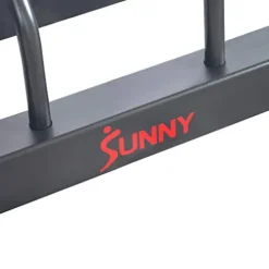 Sunny Health & Fitness All-In-One Weights Storage Rack Stand Black