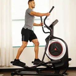 Sunny Health & Fitness Electric Elliptical Trainer with Programmable Monitor – SF-E3875 Black