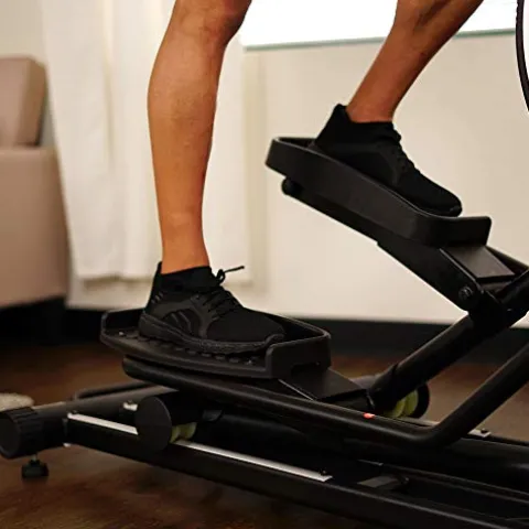 Sunny Health & Fitness Electric Elliptical Trainer with Programmable Monitor – SF-E3875 Black