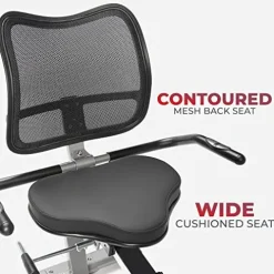 Sunny Health & Fitness Elite Recumbent Cross Trainer & Elliptical Machine Grey