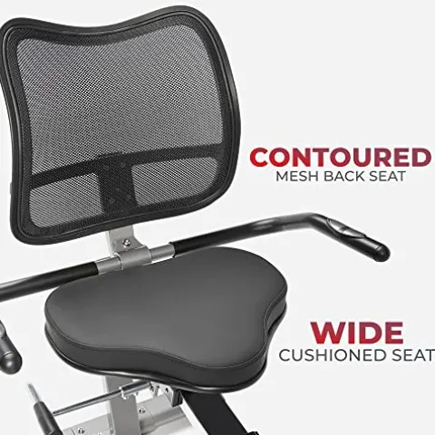 Sunny Health & Fitness Elite Recumbent Cross Trainer & Elliptical Machine Grey