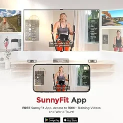 Sunny Health & Fitness Elliptical Cross Trainer Exercise Machine Black