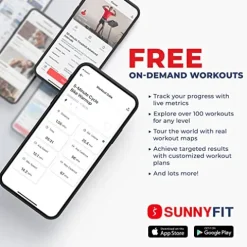 Sunny Health & Fitness Elliptical Cross Trainer Exercise Machine Black