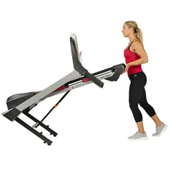 Sunny Health & Fitness Folding Treadmill Gray
