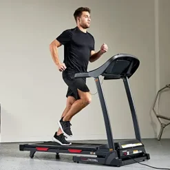 Sunny Health & Fitness Folding Incline Treadmill Black