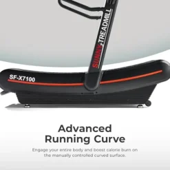 Sunny Health & Fitness Manual Treadmill Black