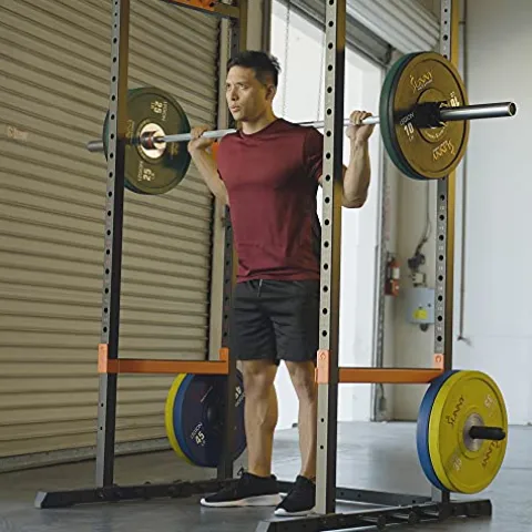 Sunny Health & Fitness Power Zone Strength Rack Power Cage – SF-XF9925 Black