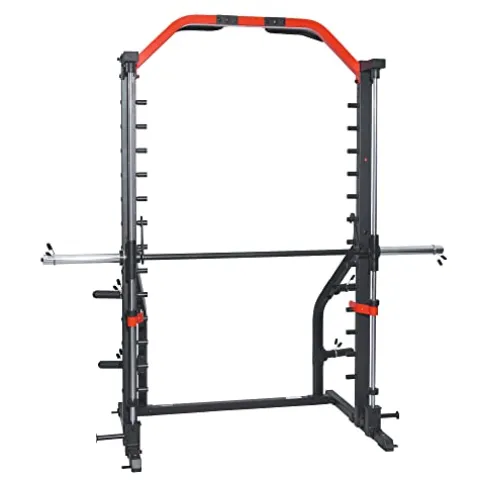 Sunny Health & Fitness Premium Squat Smith Machine Black